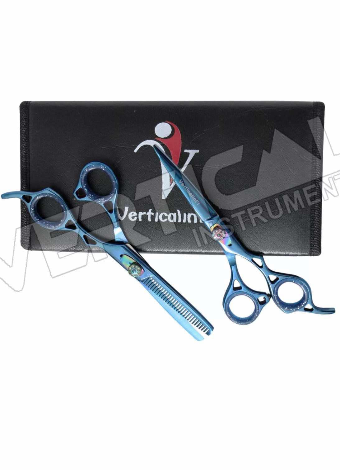 The Vered Verticle blue scissor set