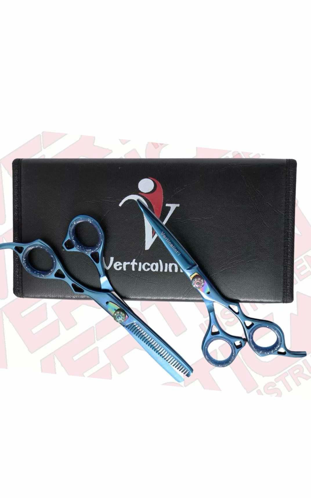 The Vered Verticle blue scissor set