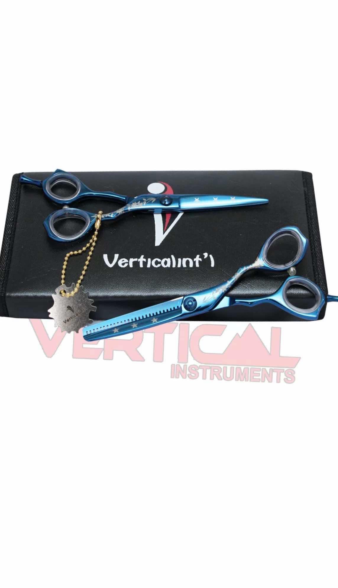 The Vered Vertical “Starry night” edition barber Scissor set 6.5''